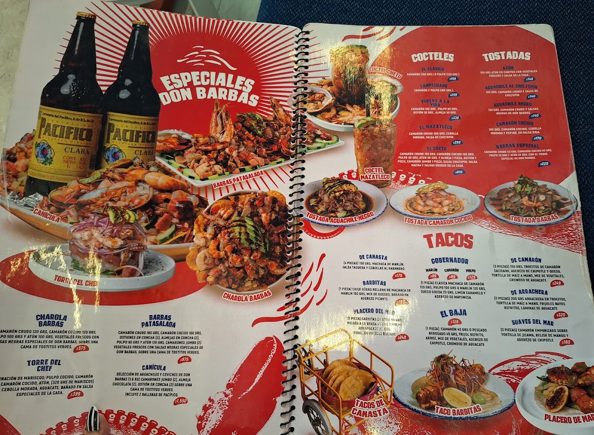 Don Barbas Marisquería Menu - Image 1